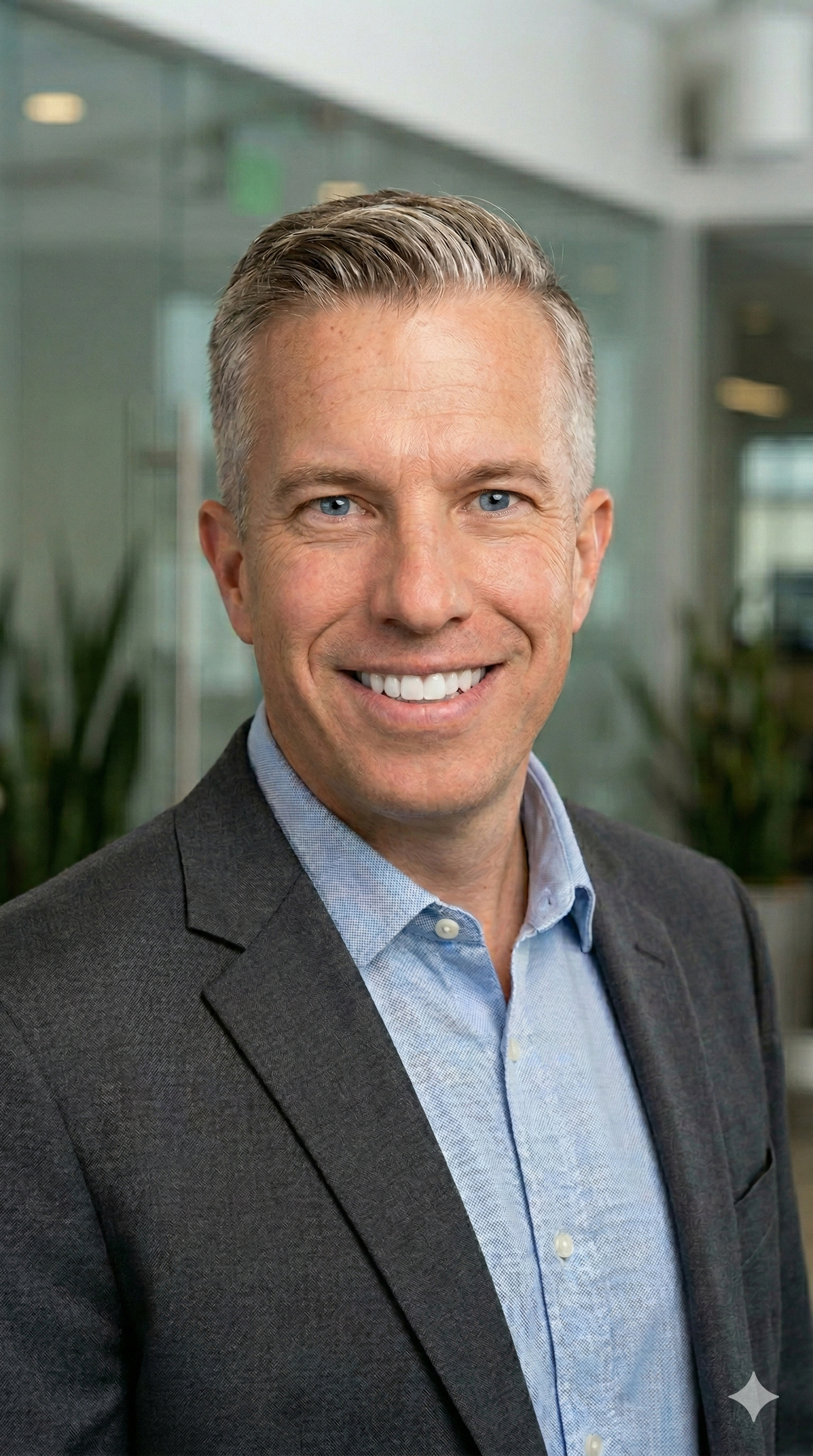 Stuart Hall in grey suit